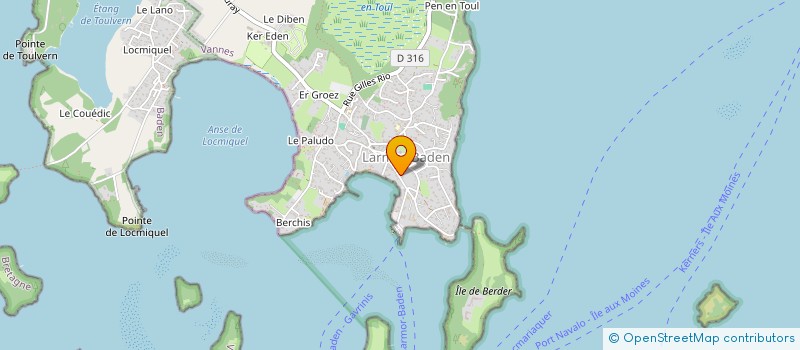 localisation de l'entreprise SCI CHALIANNE  LARMOR-BADEN