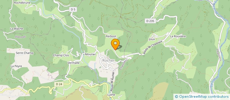 localisation de l'entreprise SCI CHALIAS  ROCHER