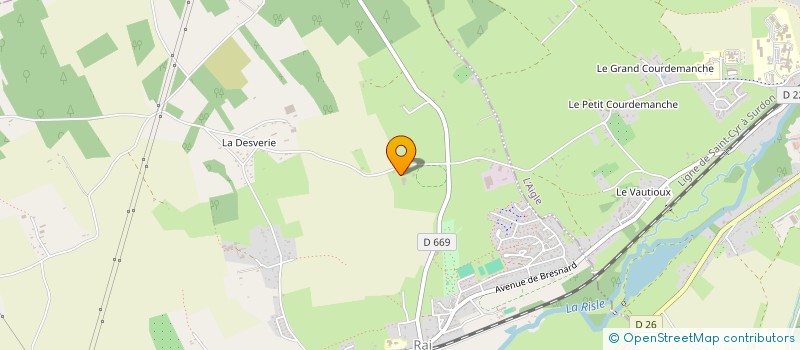 localisation de l'entreprise SCI CHALIERE à RAI
