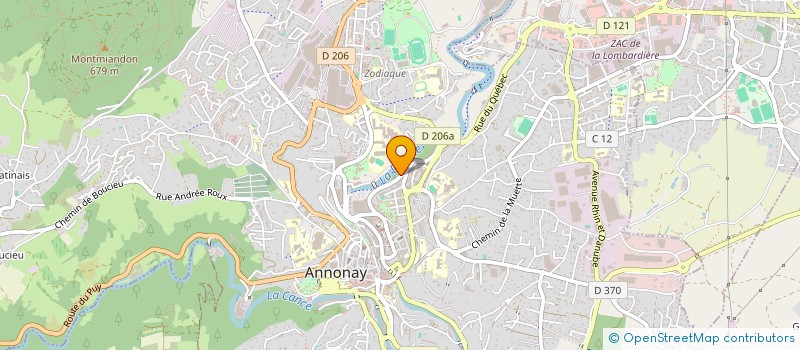 localisation de l'entreprise SCI CHALIMMO  ANNONAY