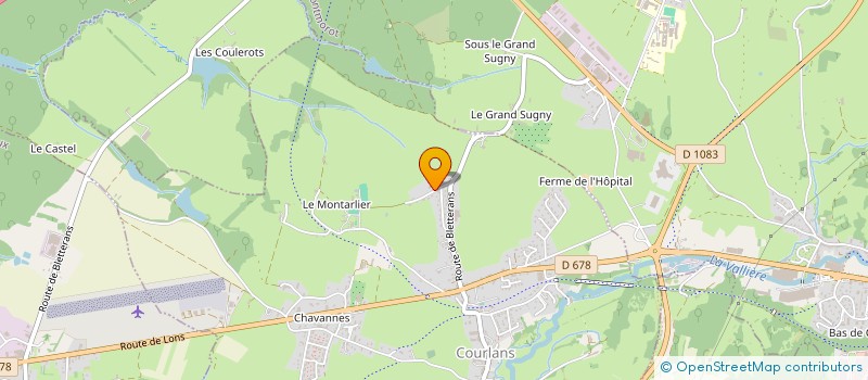 localisation de l'entreprise SCI CHALIN 3968  COURLANS