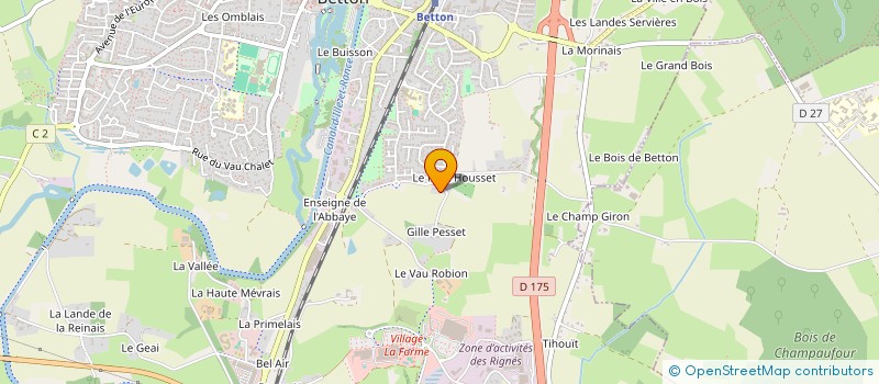 localisation de l'entreprise SCI CHALIN  BETTON