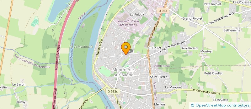 localisation de l'entreprise SCI CHALIOUVRE  MONTMERLE-SUR-SAONE