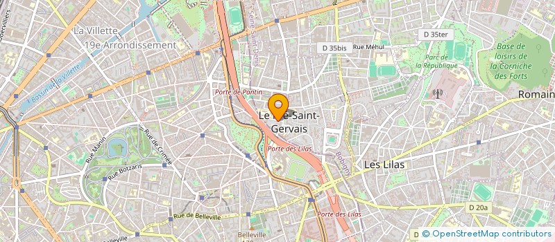 localisation de l'entreprise SCI CHALIZAT  BAGNOLET