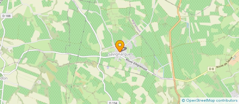 localisation de l'entreprise SCI CHALLEGARD FRANCE  SAVIGNARGUES