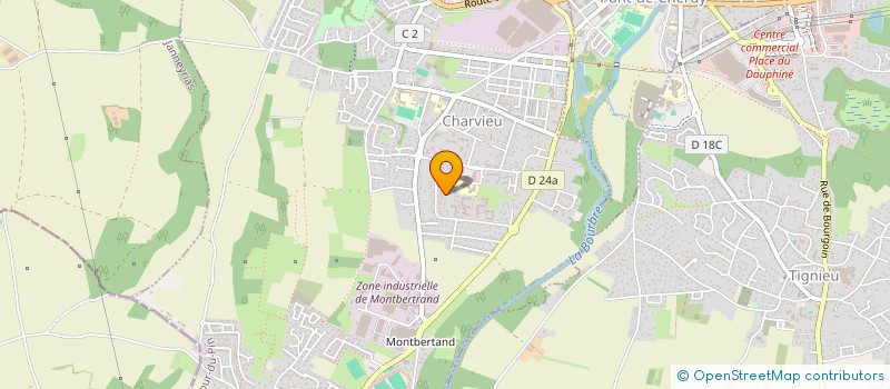localisation de l'entreprise SCI CHALLENGE  TIGNIEU-JAMEYZIEU
