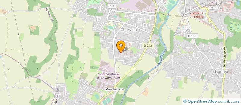 localisation de l'entreprise SCI CHALLENGE LAGNIEU  TIGNIEU-JAMEYZIEU