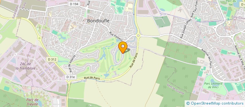 localisation de l'entreprise SCI CHALLENGER à BONDOUFLE