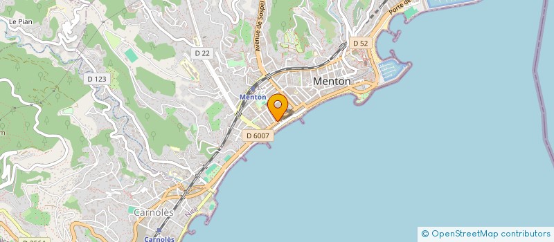 localisation de l'entreprise SCI CHALLITA GROUP à MENTON