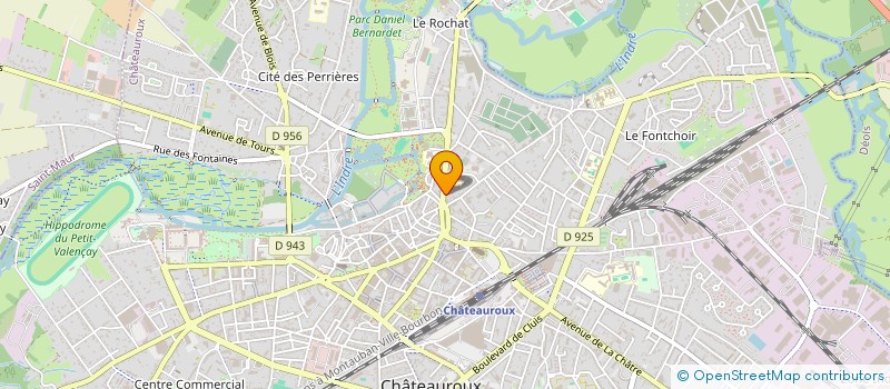 localisation de l'entreprise SCI CHALMAZELYS  CHATEAUROUX