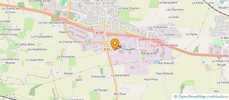 localisation de l'entreprise SCI CHALMEL à NOYAL-SUR-VILAINE
