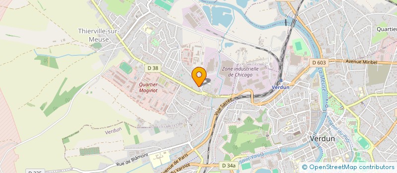 localisation de l'entreprise SCI CHALON 26 à THIERVILLE-SUR-MEUSE