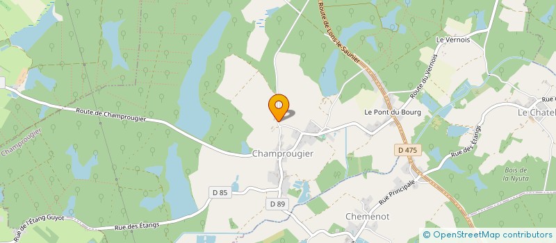 localisation de l'entreprise SCI CHALON  CHAMPROUGIER