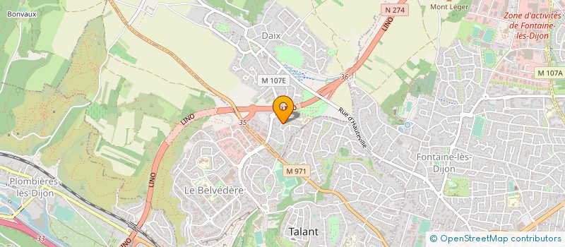 localisation de l'entreprise SCI CHALON BATTISTINI  DAIX