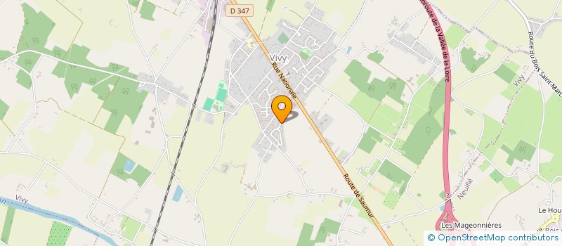 localisation de l'entreprise SCI CHALOPIN  VIVY