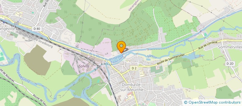 localisation de l'entreprise SCI CHALOU  DOMBASLE-SUR-MEURTHE