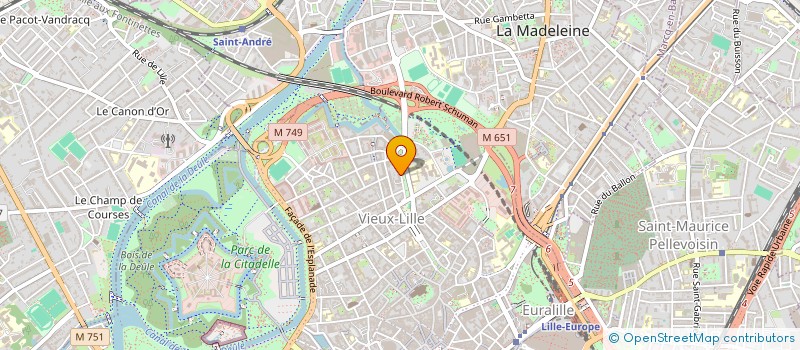 localisation de l'entreprise SCI CHALOURD à LILLE