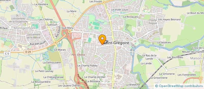 localisation de l'entreprise SCI CHALSO  SAINT-GREGOIRE