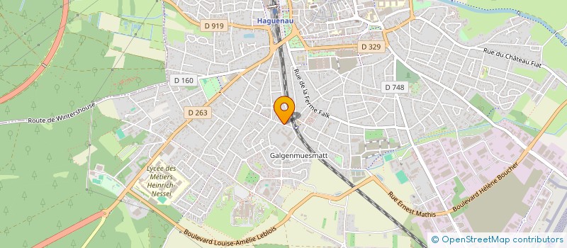 localisation de l'entreprise SCI CHALTEN  HAGUENAU