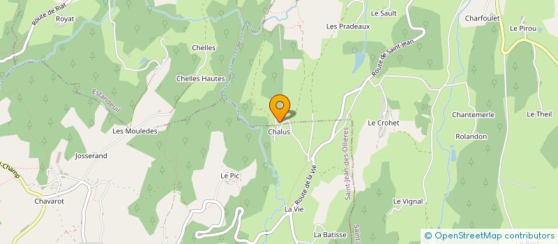 localisation de l'entreprise SCI CHALUS  SAINT-JEAN-DES-OLLIERES