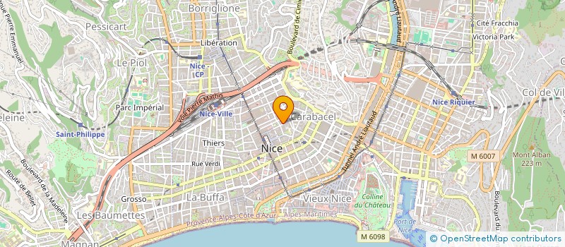 localisation de l'entreprise SCI CHALVIN à NICE