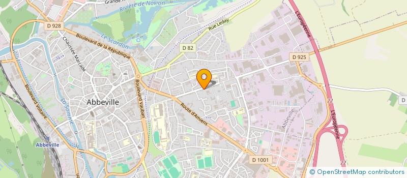 localisation de l'entreprise SCI CHALYT  ABBEVILLE