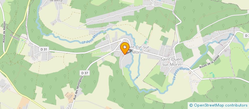 localisation de l'entreprise SCI CHAM  SAINT-CYR-SUR-MORIN