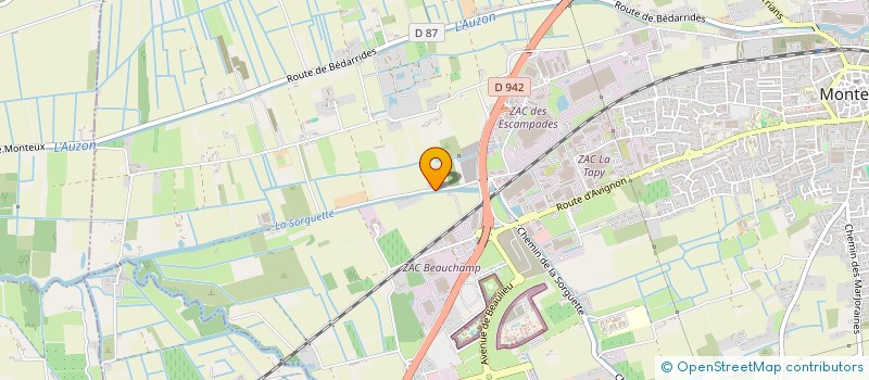 localisation de l'entreprise SCI CHAM  MONTEUX