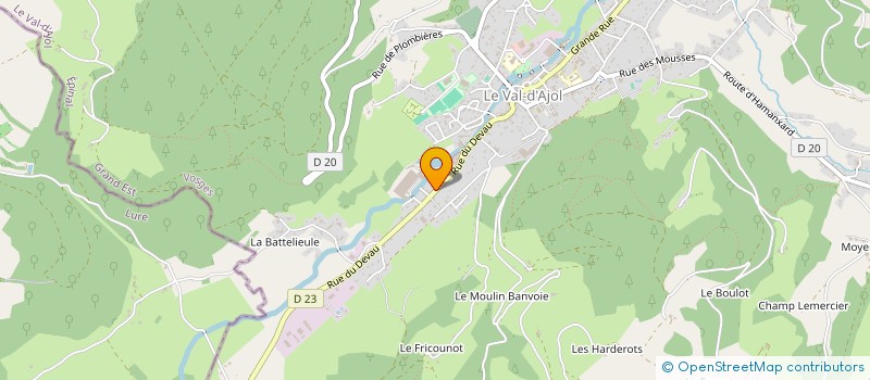 localisation de l'entreprise SCI CHAMA  LE VAL-D'AJOL