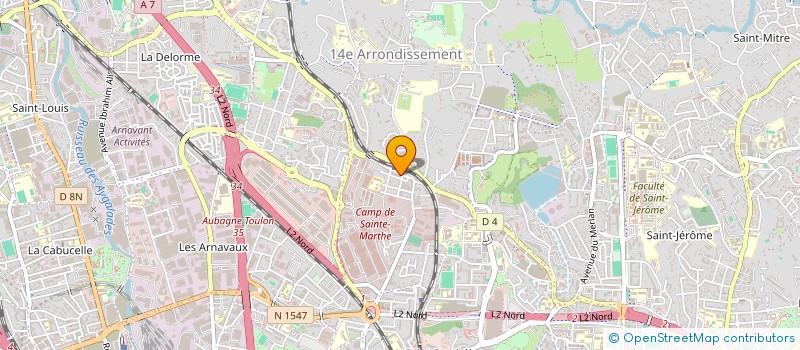 localisation de l'entreprise SCI CHAMA à MARSEILLE