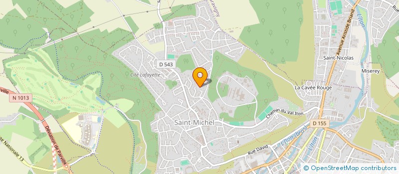 localisation de l'entreprise SCI CHAMAA  MESNILS-SUR-ITON