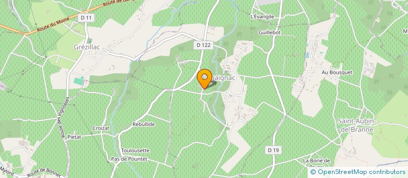 localisation de l'entreprise SCI CHAMADE  LUGAIGNAC