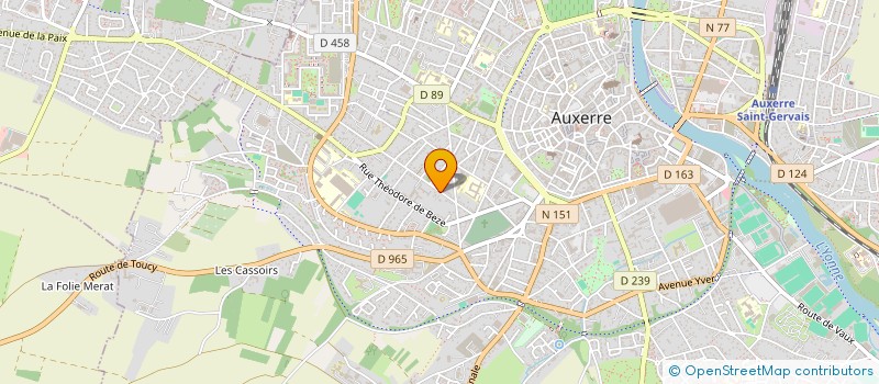 localisation de l'entreprise SCI CHAMADE à AUXERRE