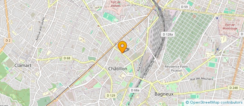 localisation de l'entreprise SCI CHAMADI  CHATILLON