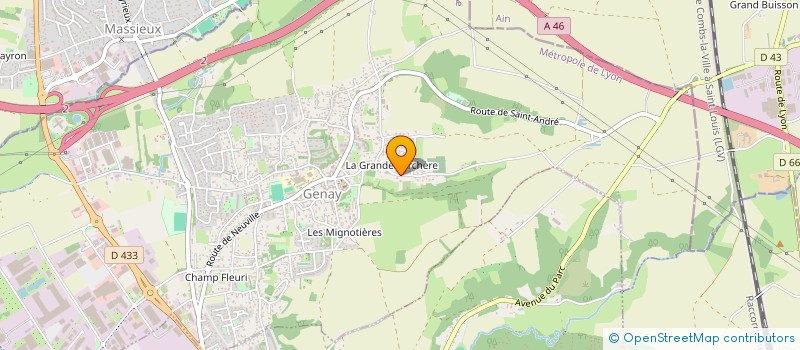 localisation de l'entreprise SCI CHAMALAN  GENAY