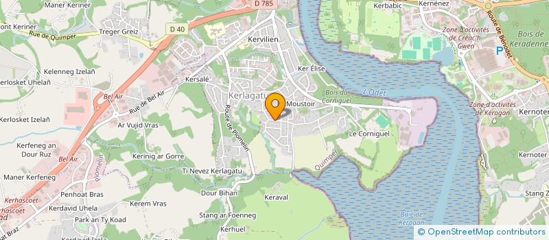 localisation de l'entreprise SCI CHAMALI  QUIMPER