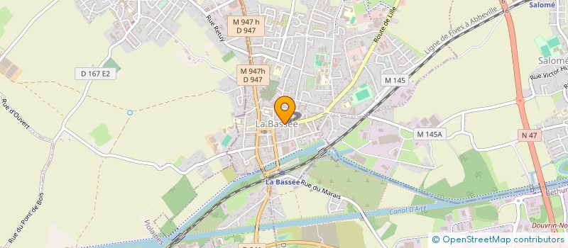 localisation de l'entreprise SCI CHAMALON  LA BASSEE