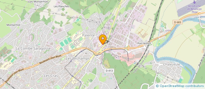 localisation de l'entreprise SCI CHAMANE  BESANCON