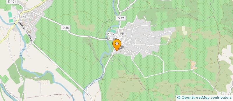 localisation de l'entreprise SCI CHAMARY  MALVES-EN-MINERVOIS