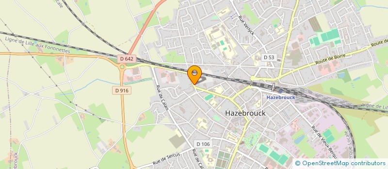 localisation de l'entreprise SCI CHAMAT  HAZEBROUCK