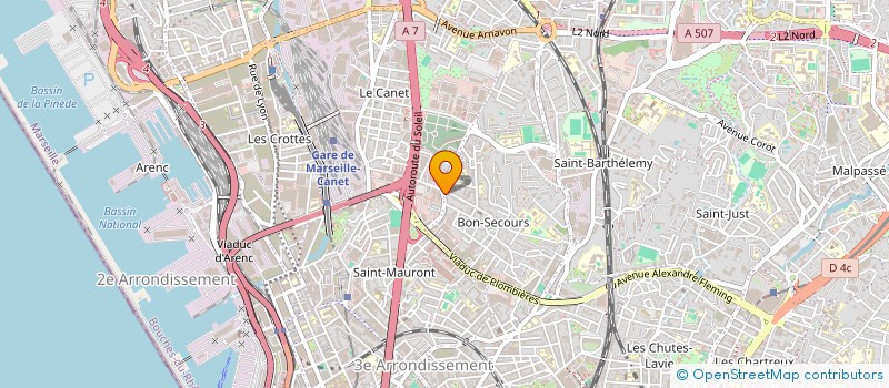 localisation de l'entreprise SCI CHAMATIMMO à MARSEILLE