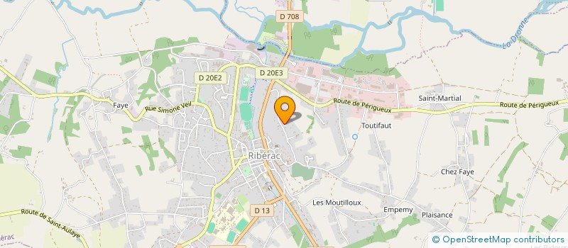 localisation de l'entreprise SCI CHAMAVAVAN  RIBERAC