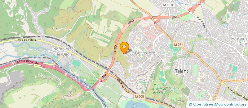 localisation de l'entreprise SCI CHAMAWOLF  TALANT