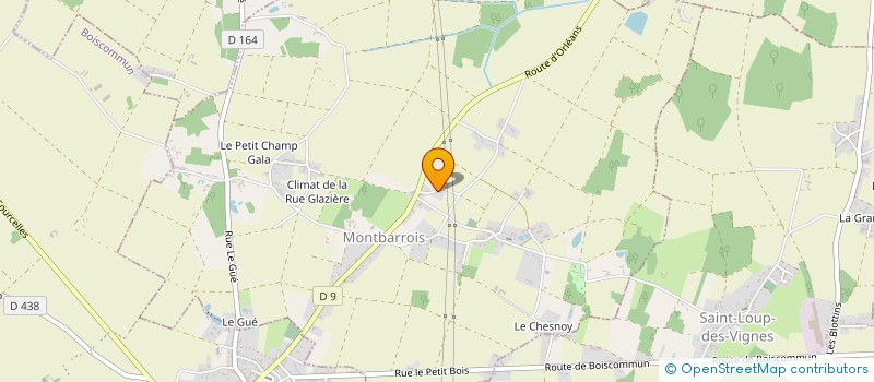 localisation de l'entreprise SCI CHAMAX à MONTBARROIS