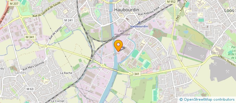 localisation de l'entreprise SCI CHAMBALA  HAUBOURDIN