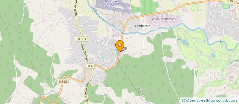 localisation de l'entreprise SCI CHAMBAROT  MONTAUROUX