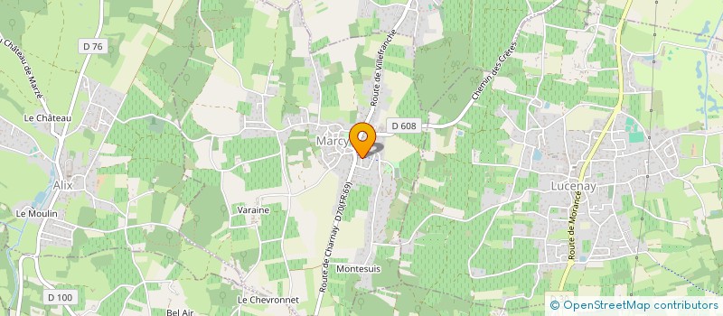 localisation de l'entreprise SCI CHAMBAT  POMMIERS