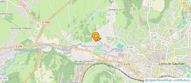 localisation de l'entreprise SCI CHAMBERLAND  MONTMOROT