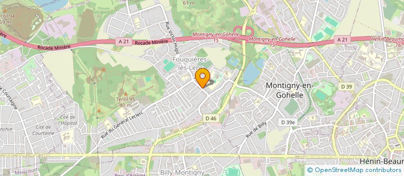 localisation de l'entreprise SCI CHAMBERT  FOUQUIERES-LES-LENS