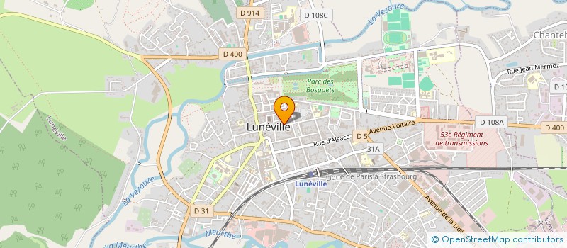 localisation de l'entreprise SCI CHAMBON  LUNEVILLE